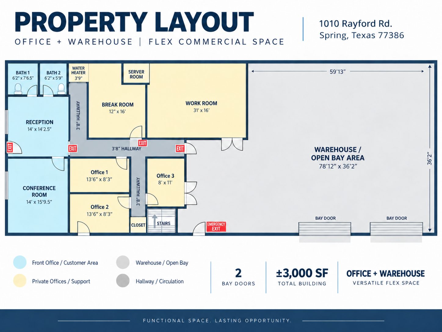 1010 Rayford Rd. — 4,800 SF Fully Climate-Controlled Building — photo 2