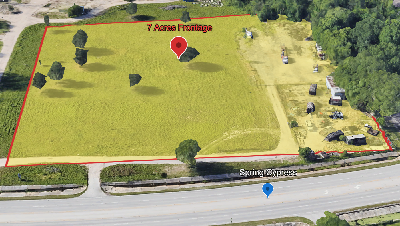 6750 Spring Cypress Rd — Road Frontage View